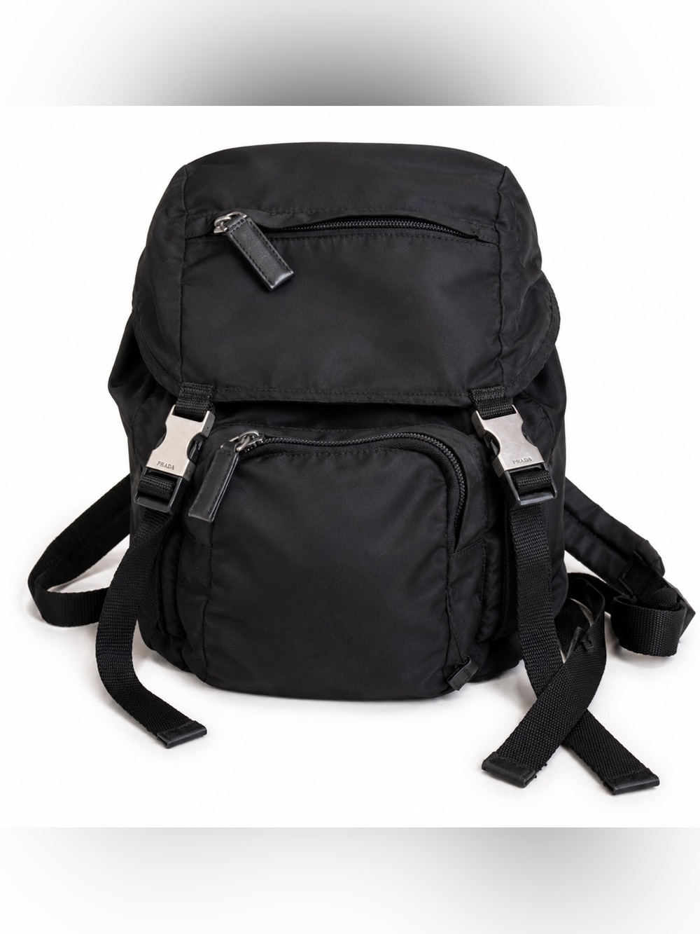 Black Nylon Prada Backpack